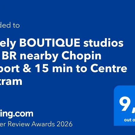 Lovely Boutique 2x1br Nearby Chopin Airport & 15 Min To Centre By Tram * وارسو