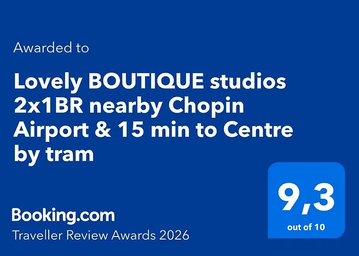 Lovely Boutique 2x1br Nearby Chopin Airport & 15 Min To Centre By Tram * وارسو